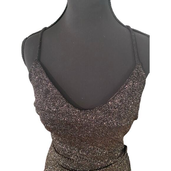 NWT Windsor A Sparkle‎ Story Asymmetrical Dress Black Rose Medium HoCo Party - Picture 6 of 10